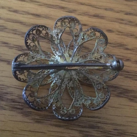 Filigree 900 silver pin - Picture 2 of 4